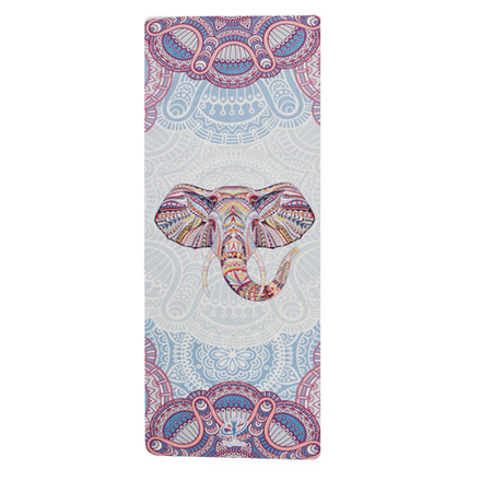Тревел коврик для йоги Elephant Colors 185*68*0,1 см из микрофибры и каучука
