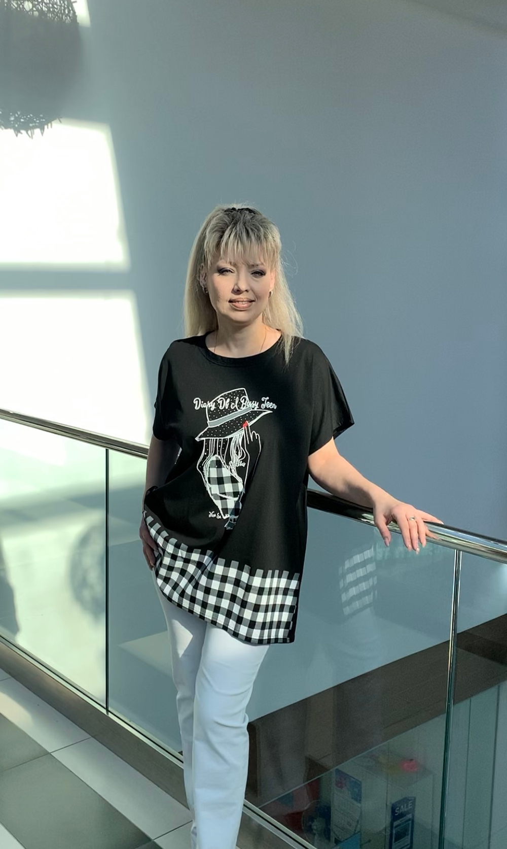 Футболка из хлопка с оригинальным изображением