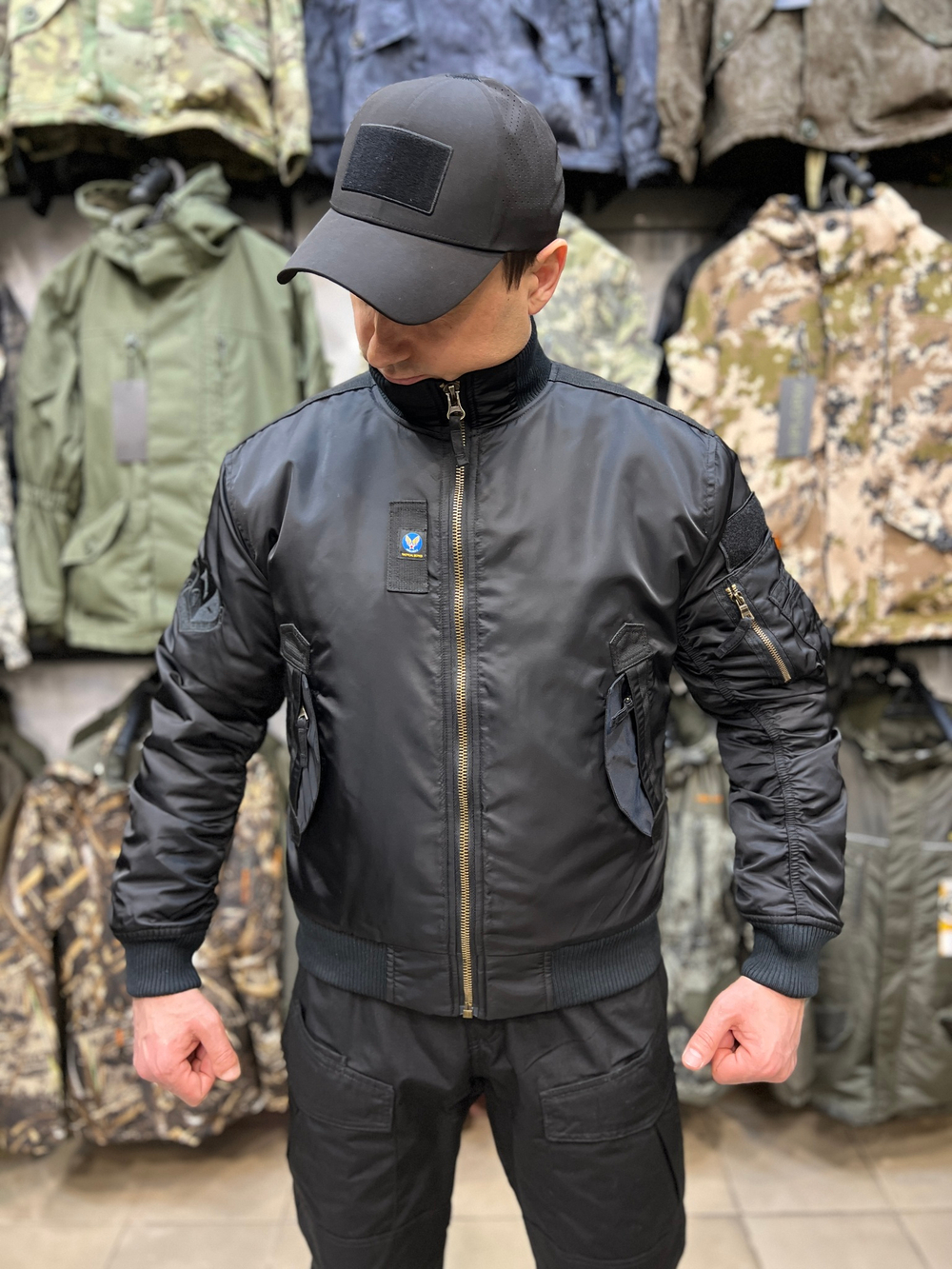 Бомбер Пилот 7.62 Armyfans Зимний Черный