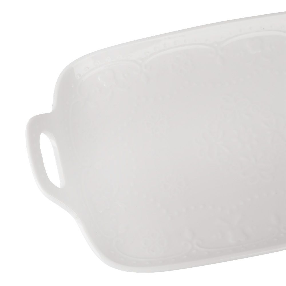 Блюдо " " 25,5х15х1,5см (min8) (фарфор) (транспортная упаковка)