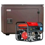 Бензиновый генератор FUBAG BS 7500 A ES с кожухом Geon 1400SS RAL 8019