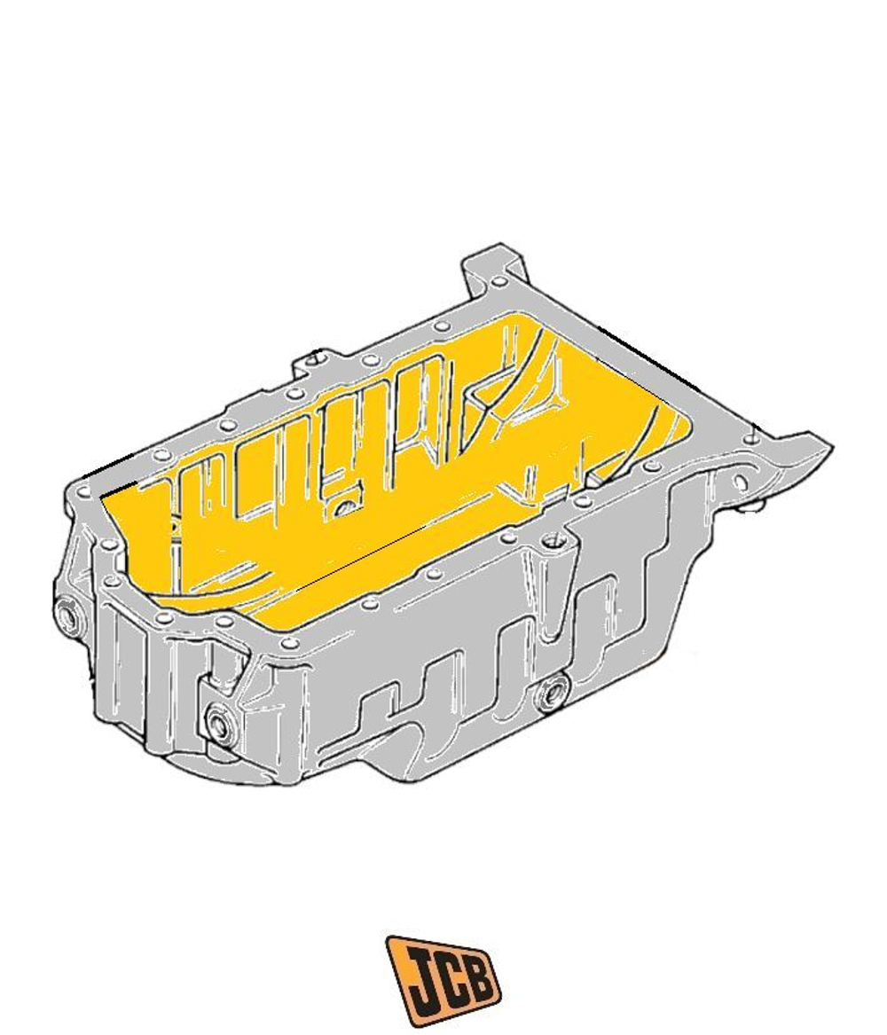 Поддон двигателя JCB 02/200200, 3717J051, 02-200200, 02200200