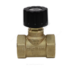 Клапан балансировочный ручной латунь 2014 Ду 40 G1 1/2" Ру16 Тмакс=120 оС ВР Kvs=10м3/ч без ниппелей EURO Aquasfera 2014-05