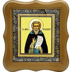 Даниил Переяславский Преподобный. Икона на холсте.