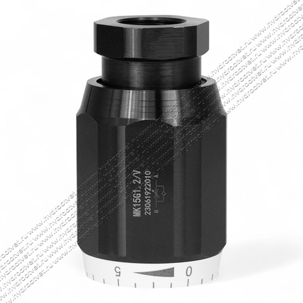 MK15G1.2/V - Дроссель трубного монтажа Ду15 резьба G3/4, обратный клапан - есть