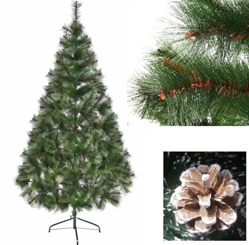 Ёлка «Волшебная шишка» 210 см, леска + шишки (380 веток)