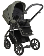 Детская коляска Roan Bass Next 3 в 1 с автокреслом Avionaut Silver Black RN023/1 Misty Mood