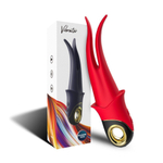 Вибростимулятор Silicone Toys USK-V13 SHADOW, раздвоенный, 23,5 см