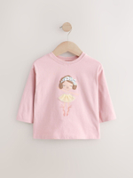 Лонгслив для девочки Next E44-976, Розовый