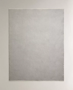 ZARA HOME ПЛЕД С ГЕОМЕТРИЧЕСКИМ УЗОРОМ, СЕРЫЙ