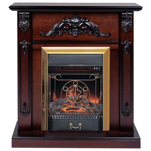 Каминокомплект Real Flame Anita AO с очагом Majestic Lux Brass