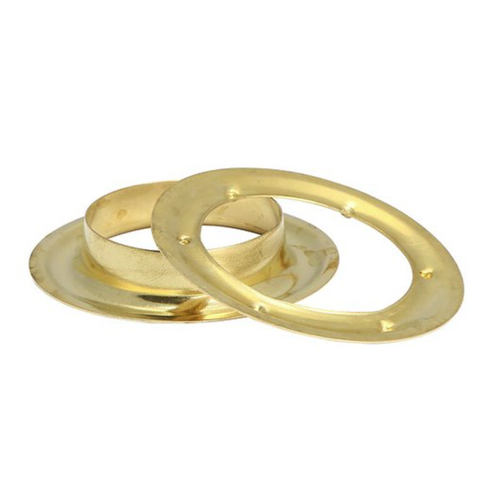 Люверсы латунные 20 мм круглые - 50 шт.