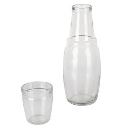 Графин со стаканом, набор 2пр. 1100мл/250мл (стекло) (индивидуальная упаковка)