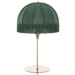 Citilux Базель CL407932T Торшер бронза со столиком и зелёным абажуром