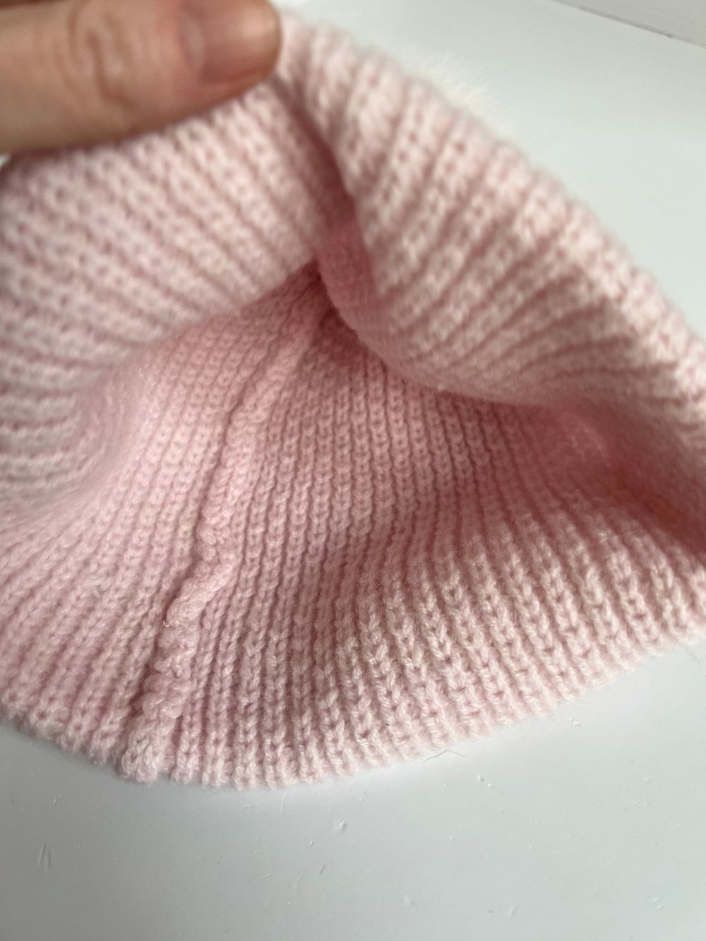 Шапка с мехом 104-110