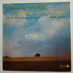 Винтажная виниловая пластинка LP Antonin Dvorak А. Дворжак Symphony No 6 In D Major (Чехословакия 1979)