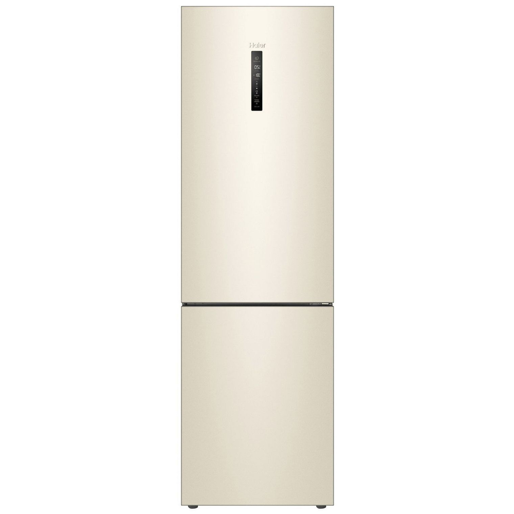 Холодильник двухкамерный Haier C4F640CCGU1 однокомпрессорный, No frost, ЖК дисплей, 400 л, бежевый. Товар уцененный