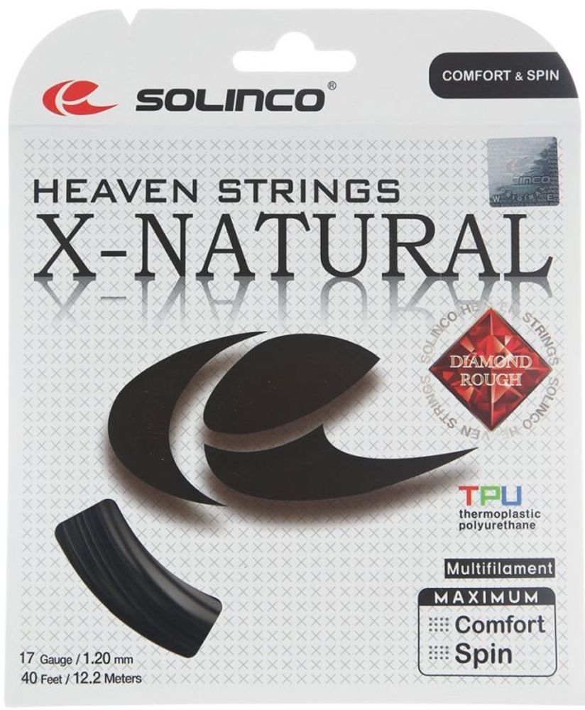Теннисные струны Solinco X-Natural (12 m) - black