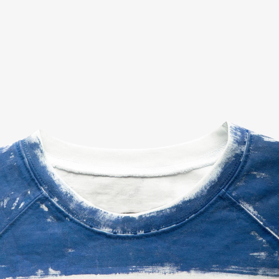 TSHRT  Stripe Hand Painted Navy