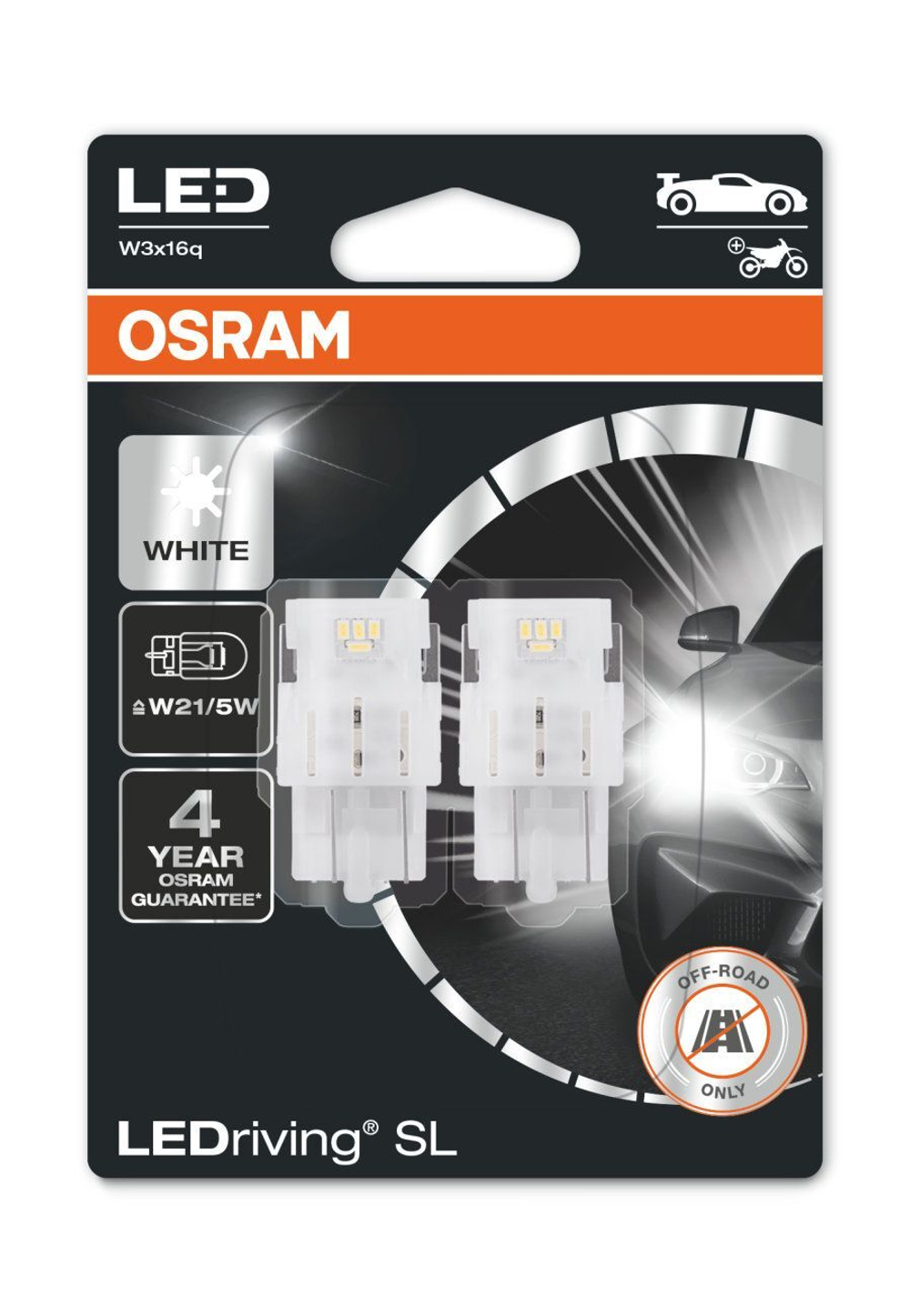 Светодиодные лампы для ДХО W21/5W OSRAM 7515DWP-02B