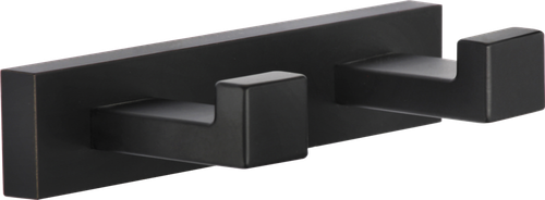 88052-C П/держатель 2 крючка (ЧЕРНЫЙ) GANZER (20/1шт)