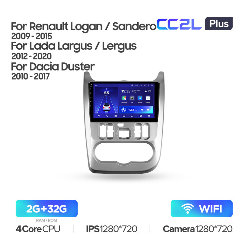 Teyes CC2L Plus 9" для Renault Logan 2010-2015