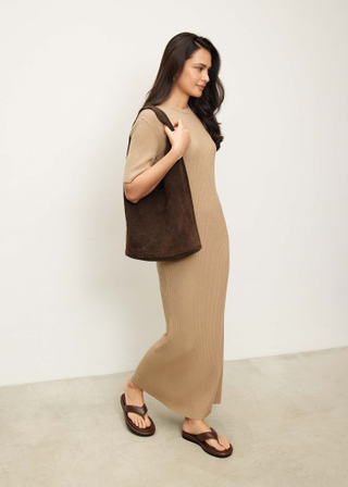 Платье ELLA, кэмел