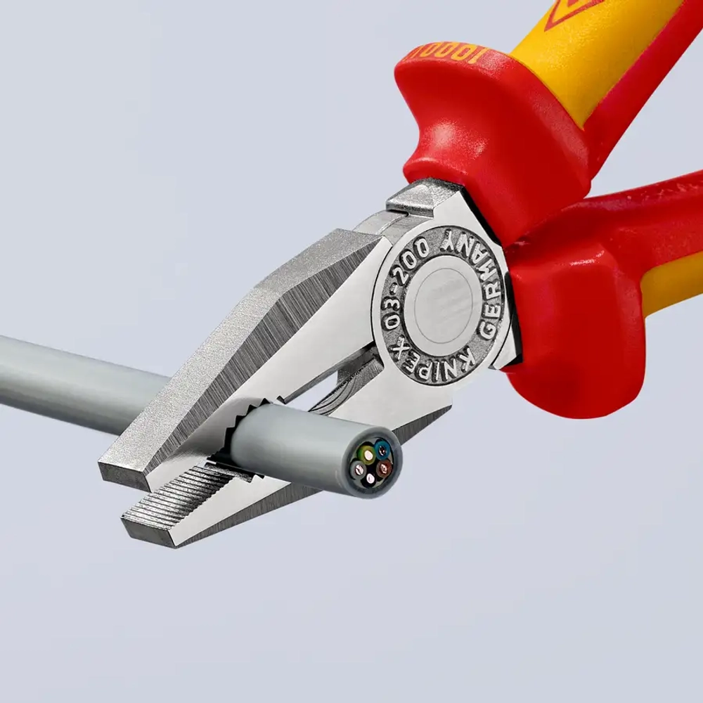 Плоскогубцы комбинированные хромированные 200 мм Knipex 03 06 200