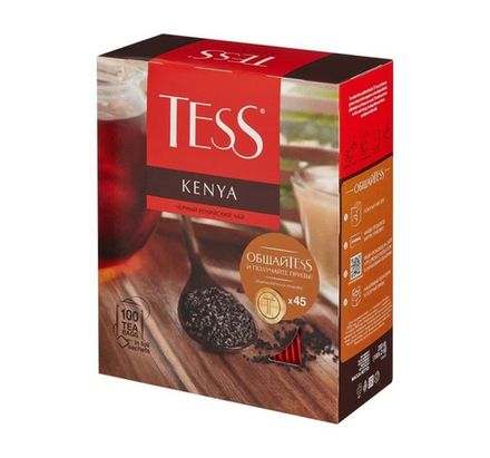 Чай черный Tess Kenya 100 пакетиков