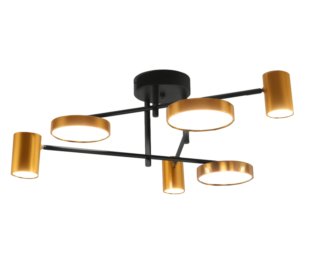 07645-6D,19(20) Люстра димм. Рапис черный/бронза