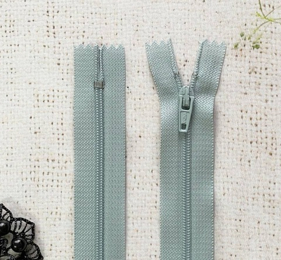 Молния брючная SBS автомат, L 20 см, Т3, н/р, серо-голубой