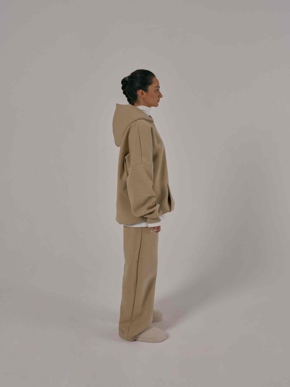 Худи One Two Multicolor С Начесом оксфордский загар