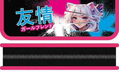 Пенал 1 секц. малый 190/65 "Девушка с ушками 2025" (Пчелка)