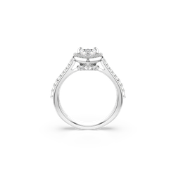 UNA:RING HRT WHITE/RHS 52