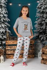 Костюм для девочки Каникулы-1.2 Виотекс СЕРЫЙ МЕЛАНЖ