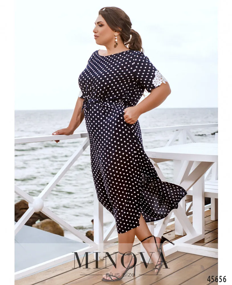 Платье 21-15-Темно-синий Minova