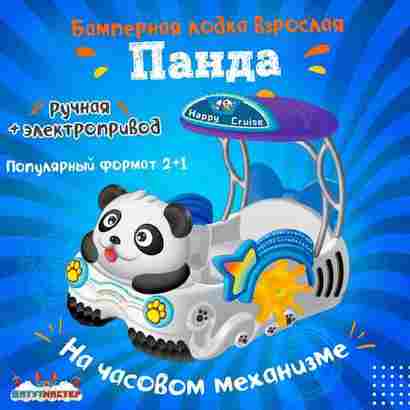 Семейная электрическая лодка-катамаран «Панда» , 2+1