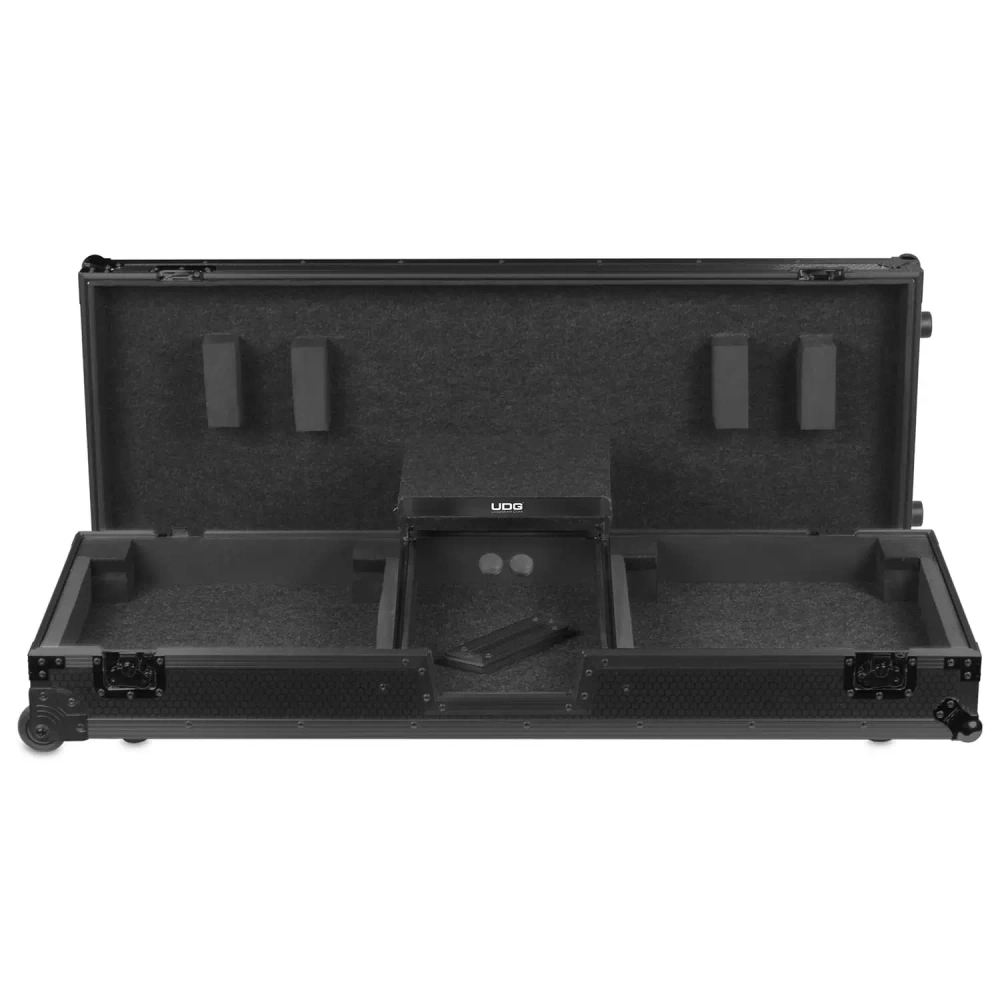 Кейс UDG Ultimate Flight Case Set PLX9/SL1200 Black MK2 Plus (Laptop Shelf + Wheels)