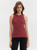 Базовый топ из эластичного хлопка