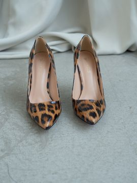 Женские туфли лодочки на шпильке - SHSS1004-010-lak-leo