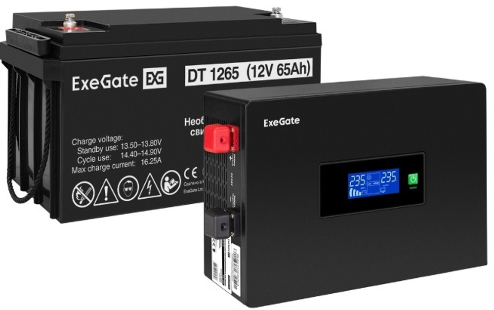 Комплект  Exegate IdealSine SR-600.LCD.2SH