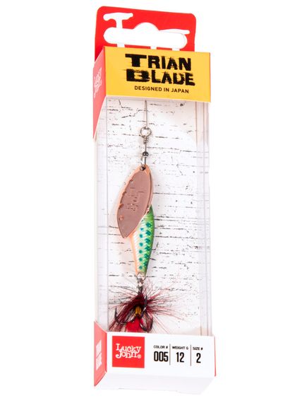 Блесна вращ. Lucky John TRIAN BLADE LONG 12.0г 005 в блистере