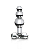 Анальный стимулятор Icicles № 47 - 10,7 см. (Цвет: прозрачный)