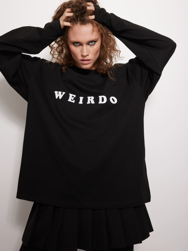 Лонгслив Weirdo, черный