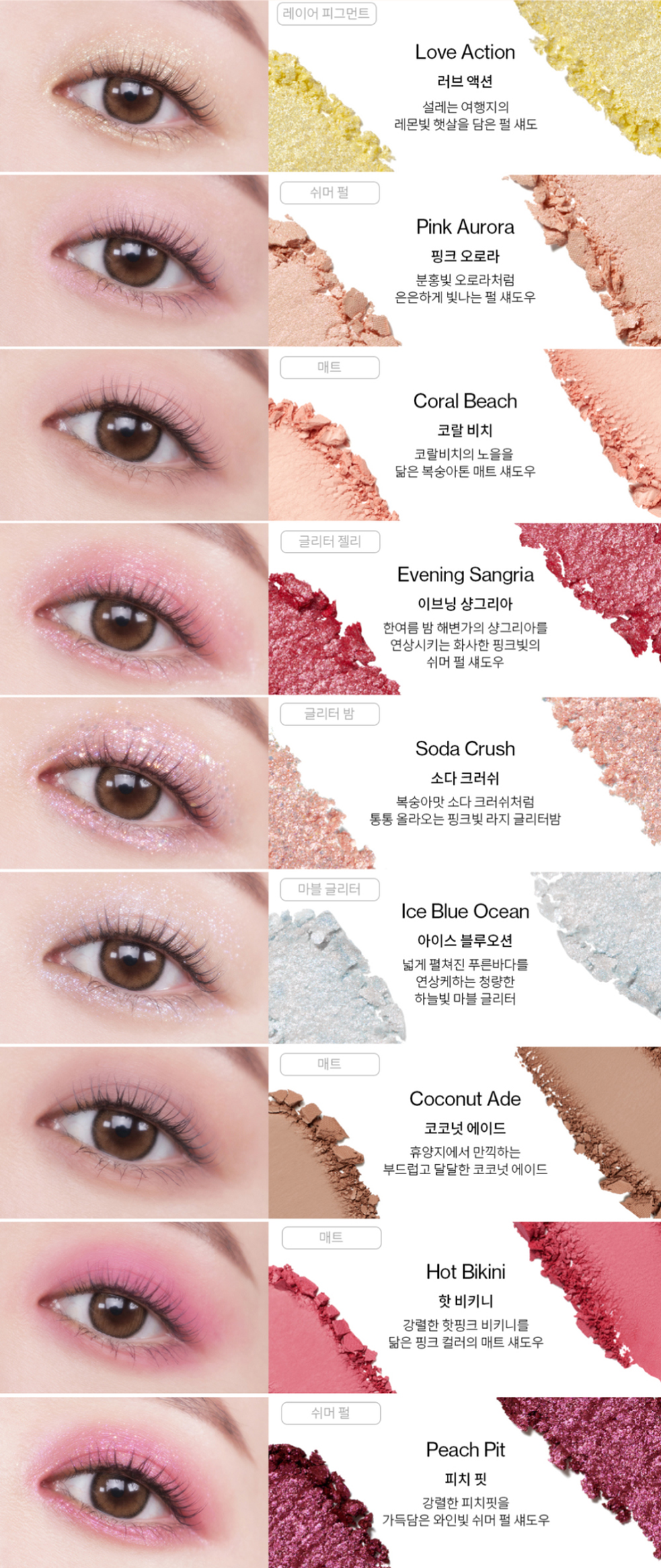 UNLEASHIA Палетка теней для век Glitterpedia Eye Palette NO.7 All of Peach Ade