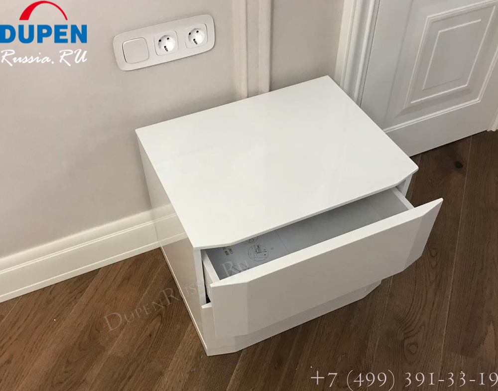 Тумба прикроватная DUPEN M-102 белая