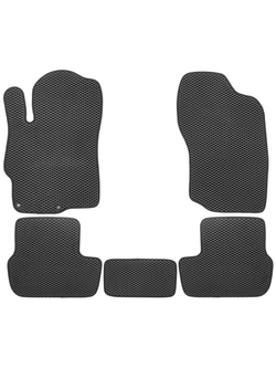 Коврики в салон для EVA MITSUBISHI Lancer (X, Xr, Xr2) 2007-2017 (черная окантовка), 5шт. EVA.B.0503502722110K