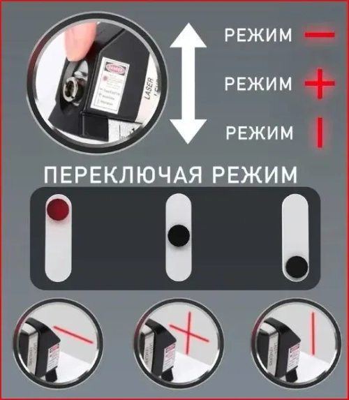 Многофункциональный лазерный уровень с линейкой и рулеткой 2,5 м Laser Level Pro 3