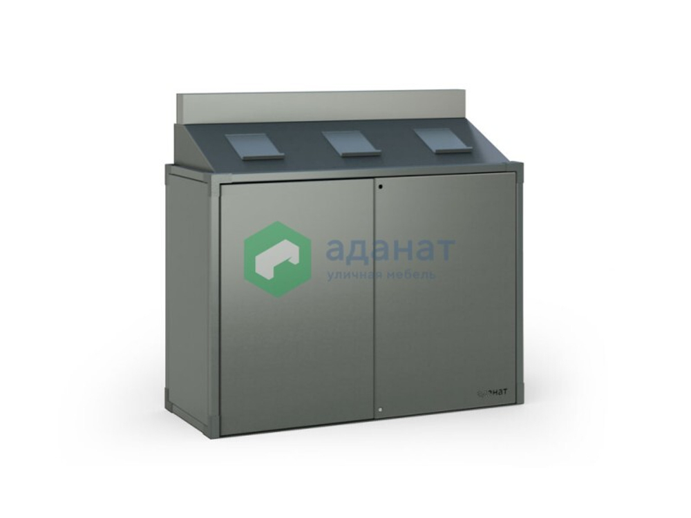 Контейнерный шкаф для раздельного сбора «Лайм XL»