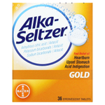 Alka-Seltzer, Gold, 36 шипучих таблеток